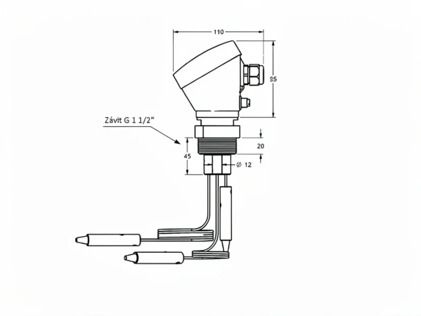 NCVSC TB PVC - Počet závěsných elektrod: 2E - 2 elektrody